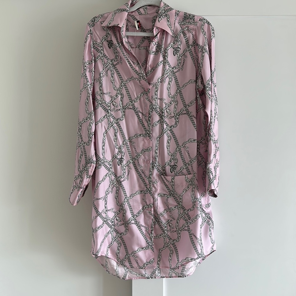 COPY - T shirt style button down dress
